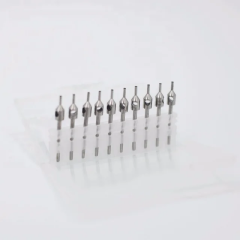 Fue tırtıklı Punch Saç Ekimi 8,5x4 mm Mavi